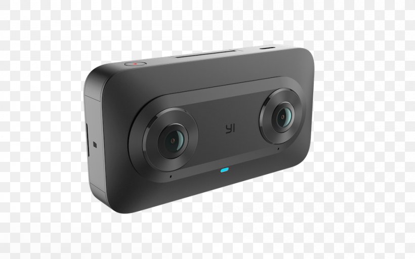 Camera Virtual Reality Headset YI Technology Immersive Video Google Daydream, PNG, 1000x625px, Camera, Action Camera, Camera Lens, Digital Camera, Electronics Download Free