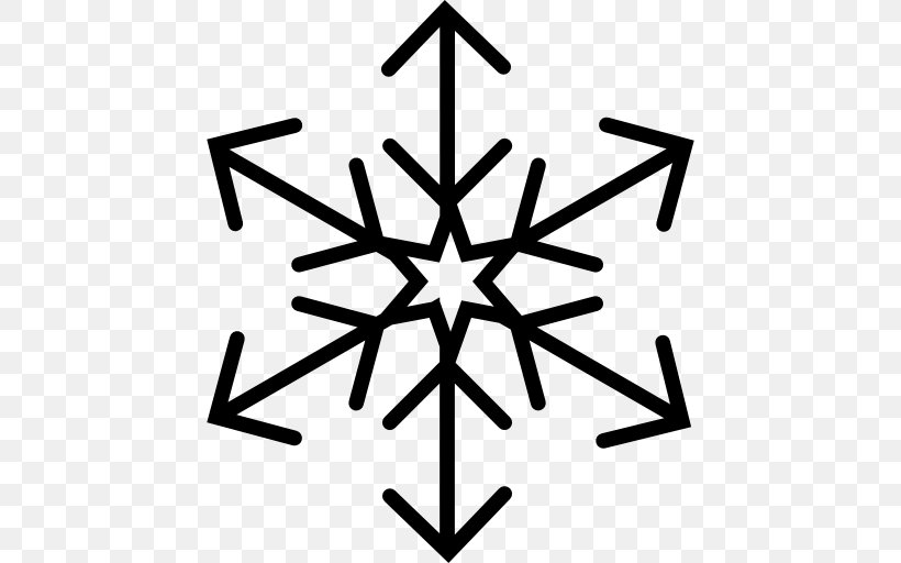 Snowflake Symbol Ice, PNG, 512x512px, Snowflake, Black And White, Cloud, Crystal, Freezing Download Free