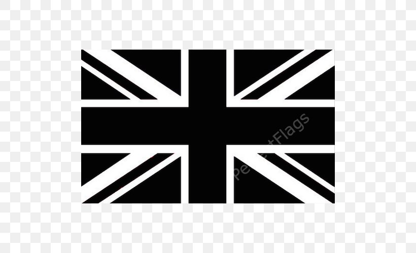 Flag Of The United Kingdom Jack Flag Of The United States, PNG, 500x500px, Flag Of The United Kingdom, Area, Banner, Black, Black And White Download Free