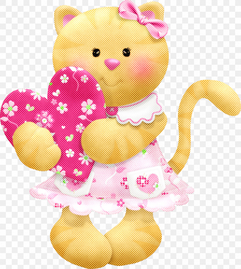 Baby Toys, PNG, 917x1023px, Stuffed Toy, Animal Figure, Baby Toys, Pink, Plush Download Free