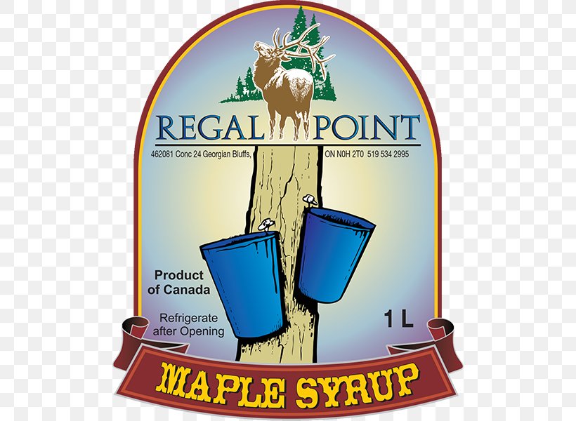 Georgian Bluffs Maple Syrup Label, PNG, 500x600px, 100 Pure, Maple Syrup, Advertising, Banner, Canada Download Free