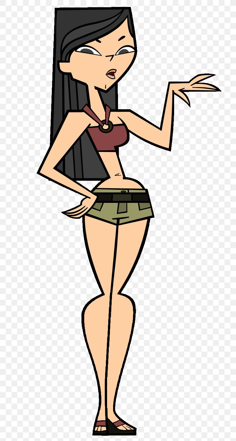Heather Leshawna Total Drama World Tour, PNG, 736x1530px, Watercolor, Cartoon, Flower, Frame, Heart Download Free