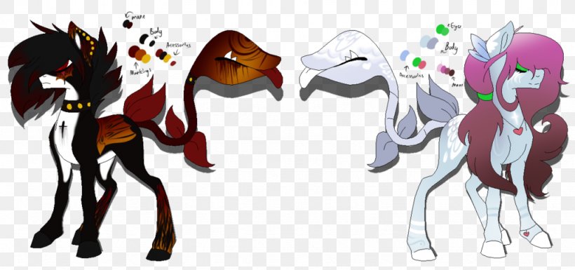 Horse Legendary Creature Cartoon Homo Sapiens, PNG, 1024x481px, Watercolor, Cartoon, Flower, Frame, Heart Download Free
