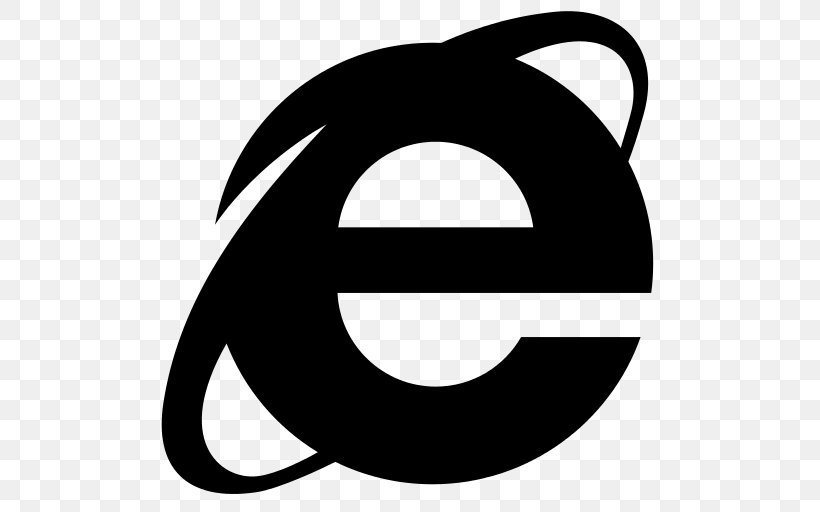 Internet Explorer 10 Web Browser Internet Explorer 11 Microsoft, PNG, 512x512px, Internet Explorer, Black, Black And White, Computer Software, Google Chrome Download Free