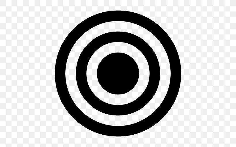 Bullseye Shooting Target Font Awesome Clip Art, PNG, 512x512px, Bullseye, Area, Black And White, Brand, Character Download Free