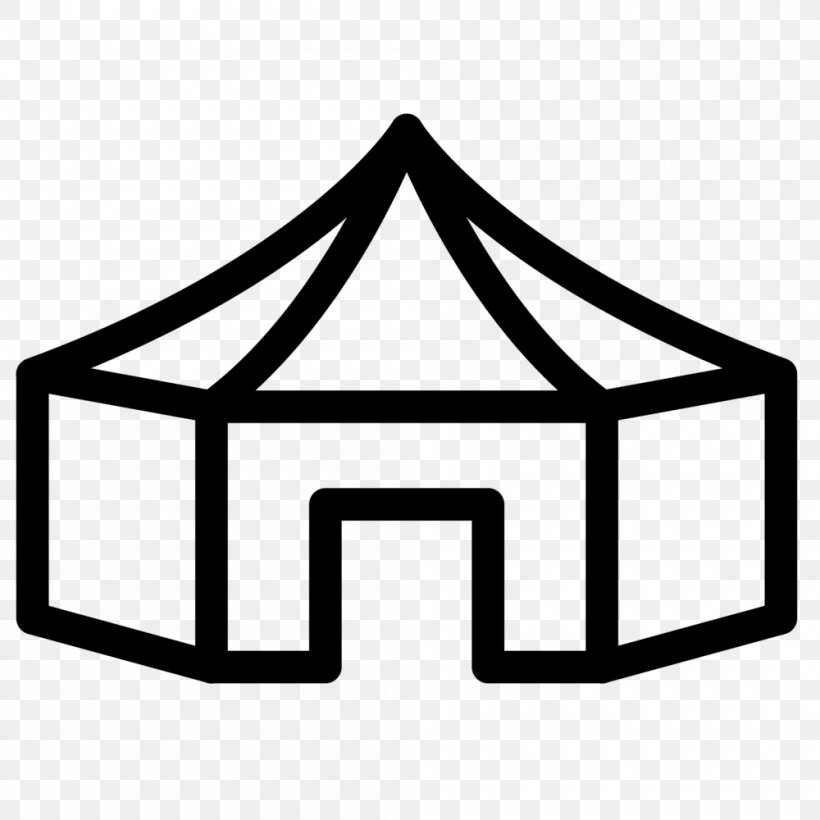 Tent Шатёр Polygon Clip Art, PNG, 1000x1000px, Tent, Area, Black And White, Brand, Camping Download Free