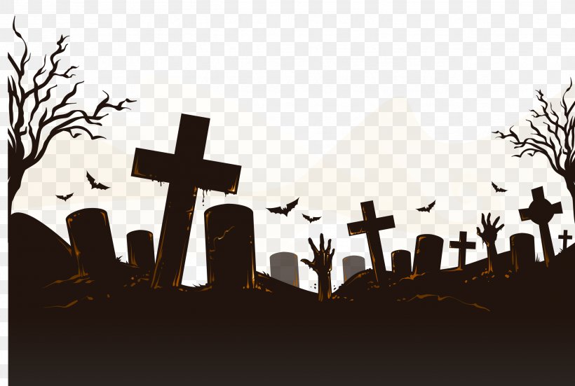 Cemetery Icon, PNG, 2575x1733px, Cemetery, Black And White, Brand, Grave, Headstone Download Free