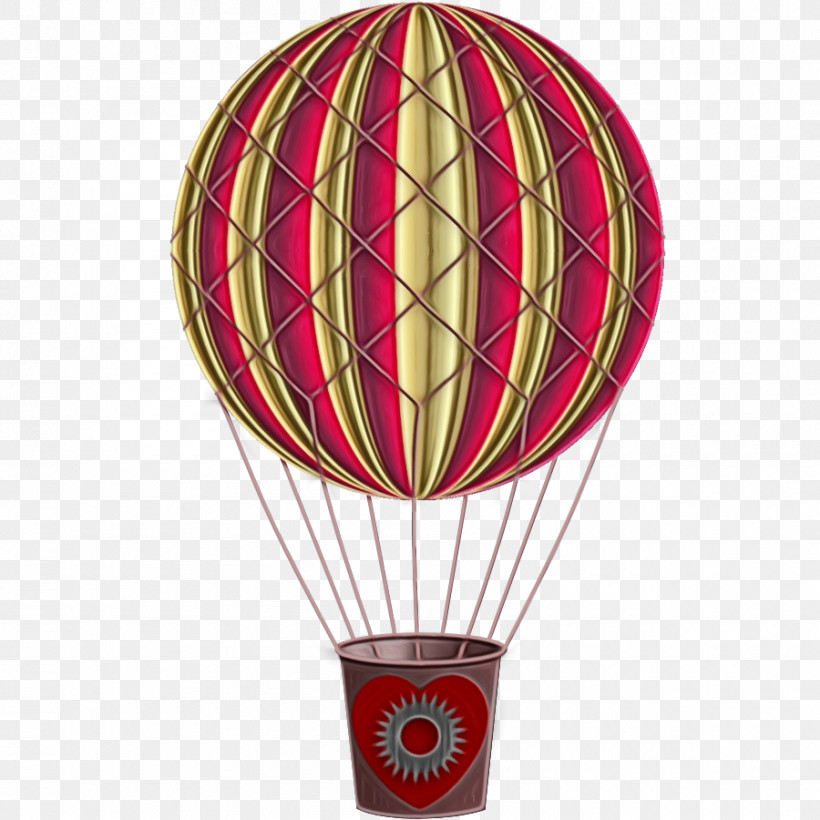 Hot Air Balloon, PNG, 900x900px, Watercolor, Atmosphere Of Earth, Balloon, Hot Air Balloon, Paint Download Free