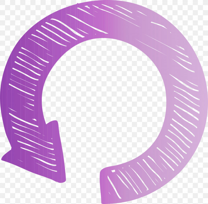 Pink Violet Purple Font Magenta, PNG, 3000x2938px, Circle Arrow, Arrow, Circle, Magenta, Paint Download Free