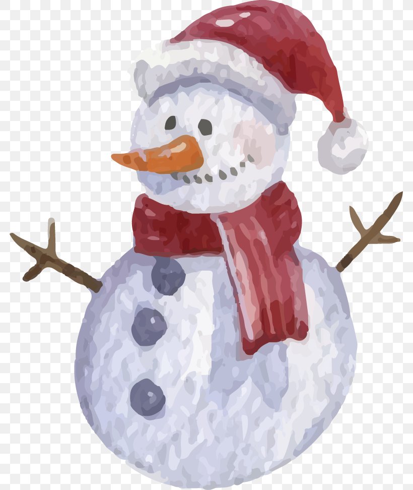Snowman Watercolor Painting Christmas Illustration, PNG, 781x972px, Snowman, Christmas, Christmas Ornament, Paint, Watercolor Painting Download Free