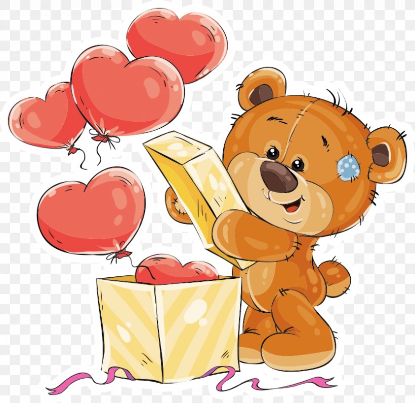 Teddy Bear, PNG, 833x808px, Heart, Balloon, Cartoon, Love, Teddy Bear Download Free