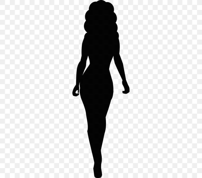 Woman Female Silhouette Clip Art, PNG, 360x720px, Woman, Black, Black And White, Female, Human Download Free
