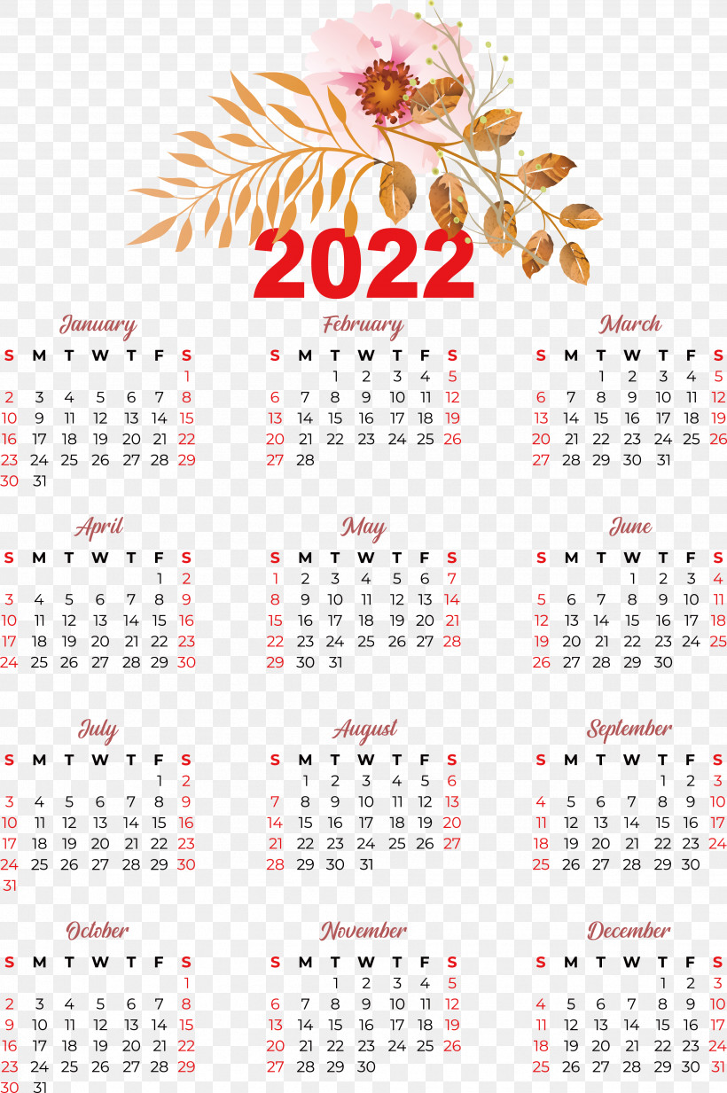 2022 Calendar Month Annual Calendar, PNG, 3449x5187px, Calendar, Annual Calendar, Calendar Year, Gregorian Calendar, Month Download Free