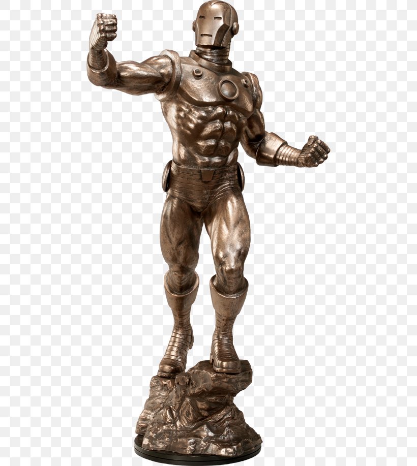 Iron Man Bronze Sculpture Spider-Man Clint Barton, PNG, 480x917px, Iron Man, Bronze, Bronze Sculpture, Casting, Classical Sculpture Download Free