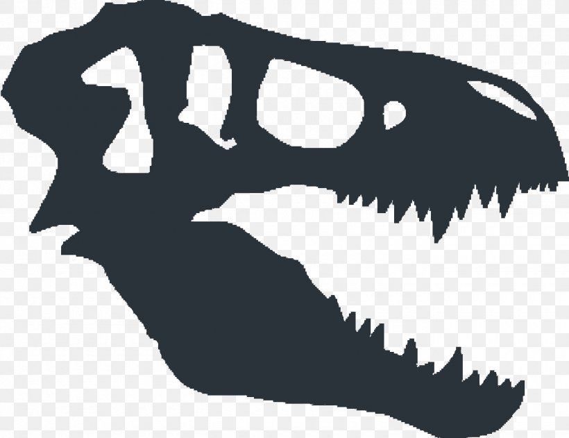 Tyrannosaurus Dinosaur Fossils Skull, PNG, 1360x1048px, Tyrannosaurus, Black And White, Bone, Dinosaur, Dinosaur Fossils Download Free