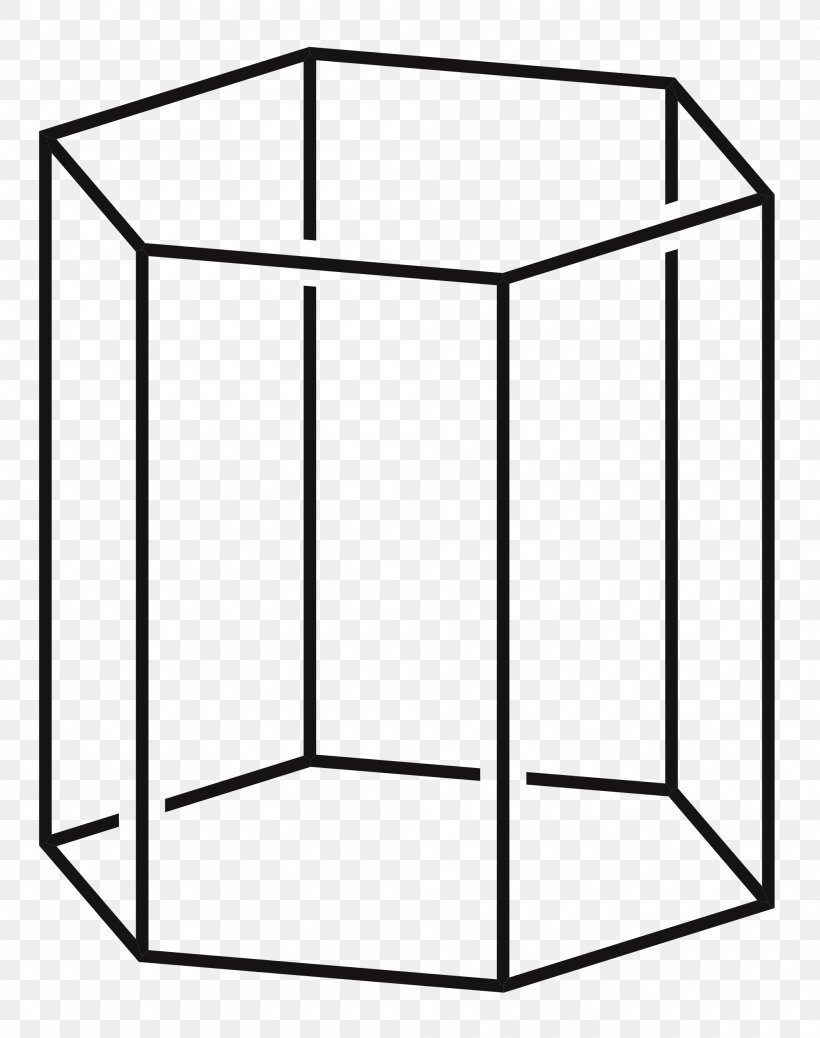 Hexagonal Prism Shape Geometry, PNG, 2000x2534px, Hexagonal Prism, Area, Black And White, Furniture, Geometry Download Free