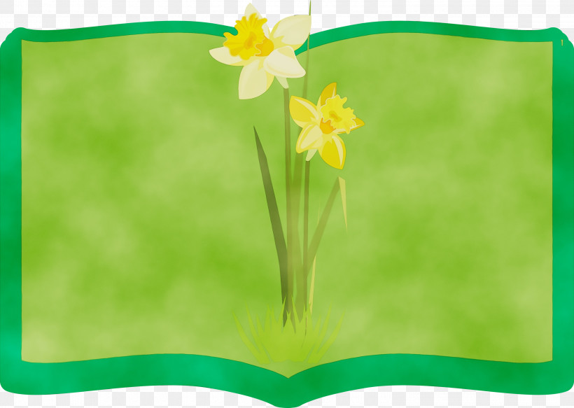 Green Meadow Plant Science Biology, PNG, 3000x2135px, Flower Frame, Biology, Book Frame, Green, Meadow Download Free