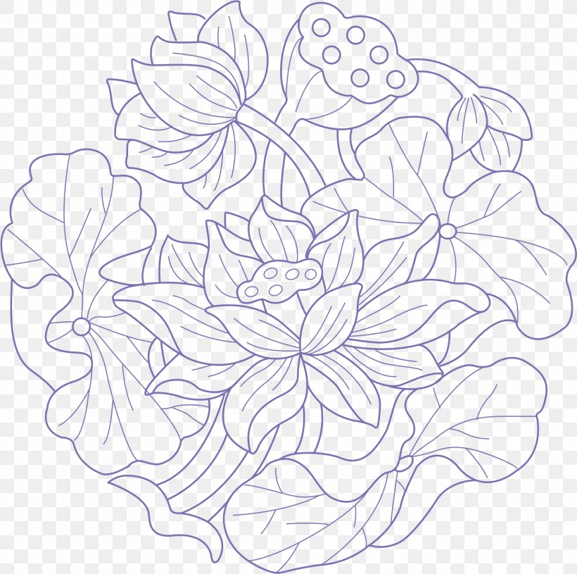 Download Adobe Illustrator Pattern, PNG, 1347x1340px, Shading, Area, Artwork, Black And White, Cut Flowers Download Free