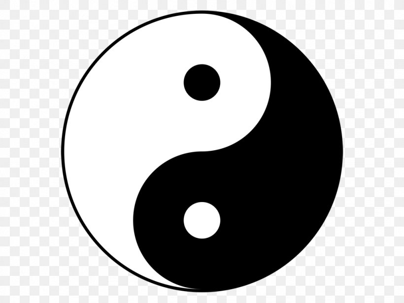 Yin And Yang Symbol Clip Art, PNG, 1024x768px, Yin And Yang, Black And White, Drawing, Monochrome, Monochrome Photography Download Free