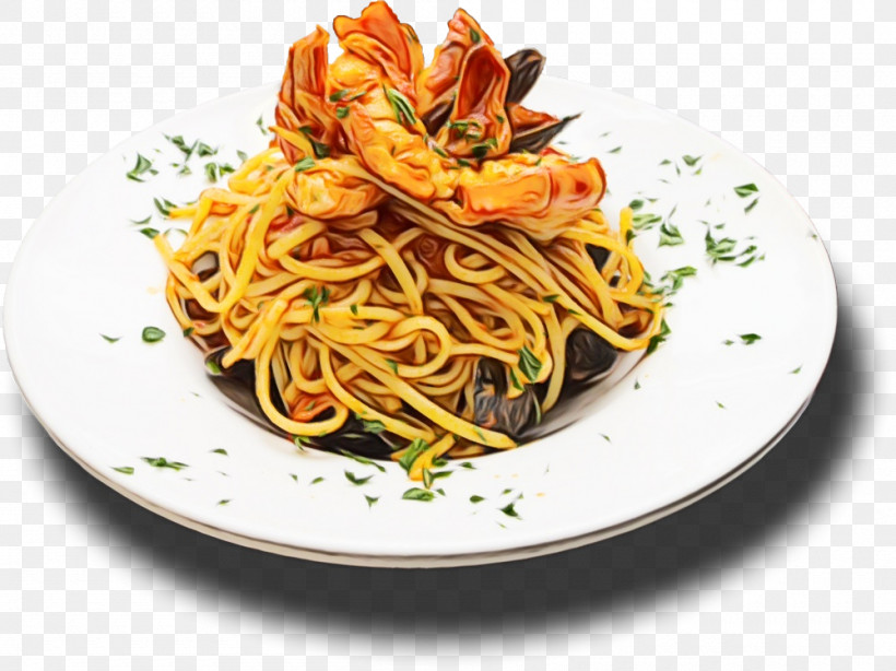 Chow Mein Chinese Noodles Yakisoba Spaghetti Alle Vongole Spaghetti Alla Puttanesca, PNG, 1000x749px, Watercolor, Bigoli, Bucatini, Capellini, Chinese Noodles Download Free