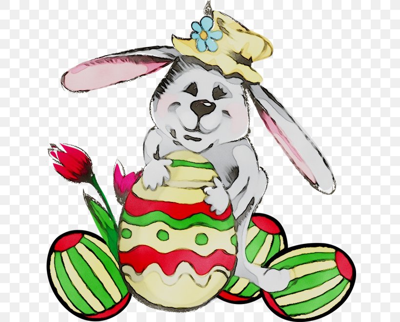 Easter Bunny Clip Art Christmas Ornament Flower, PNG, 640x660px, Easter Bunny, Animal, Animal Figure, Art, Cartoon Download Free