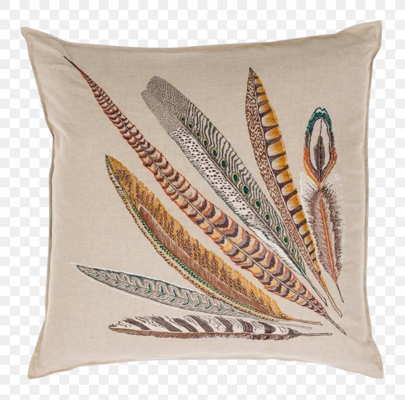 Feather Throw Pillows Linen Textile, PNG, 967x957px, Feather, Banquet, Bedding, Coral Tusk, Cushion Download Free