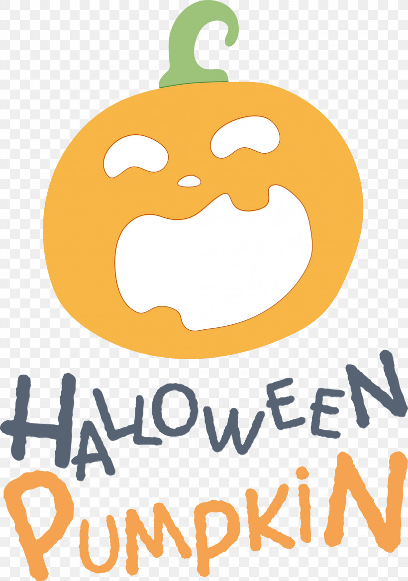 Logo Yellow Line Icon Happiness, PNG, 2106x3000px, Halloween Pumpkin, Fruit, Geometry, Happiness, Line Download Free