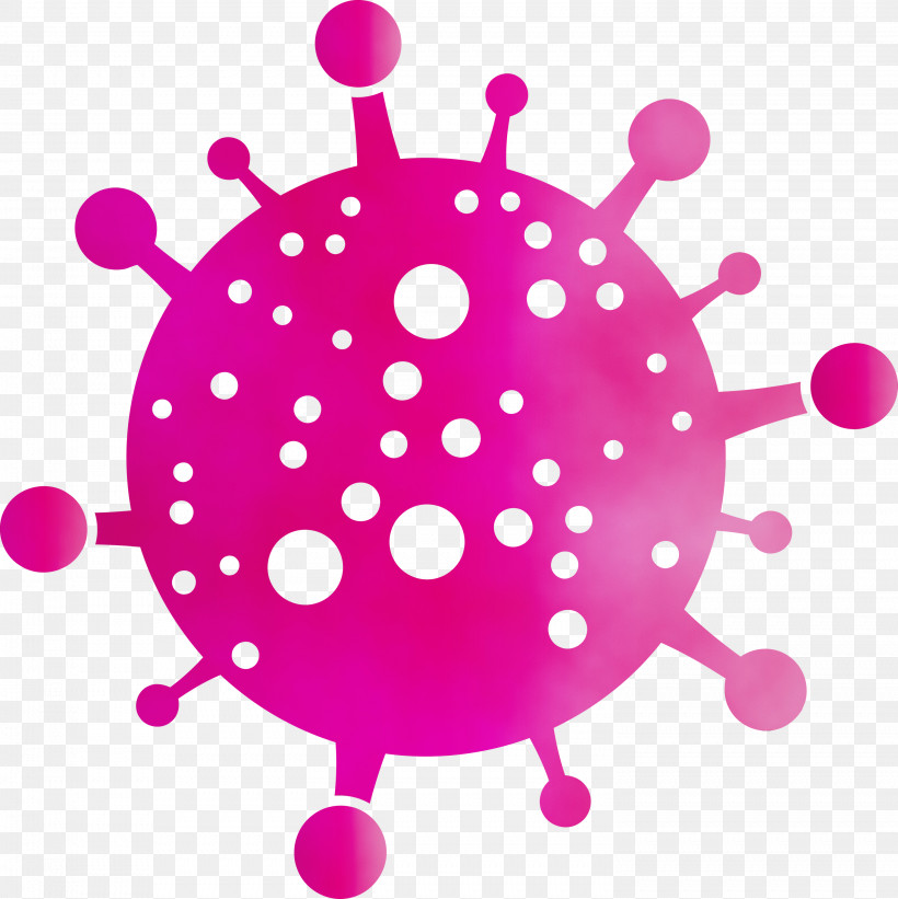Pink Magenta Violet Circle Pattern, PNG, 2993x3000px, Bacteria, Circle, Germs, Magenta, Paint Download Free