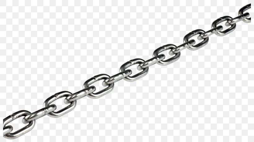 Roller Chain Marine Grade Stainless SAE 304 Stainless Steel, PNG, 800x460px, Roller Chain, Body Jewelry, Bracelet, Chain, Chainlink Fencing Download Free