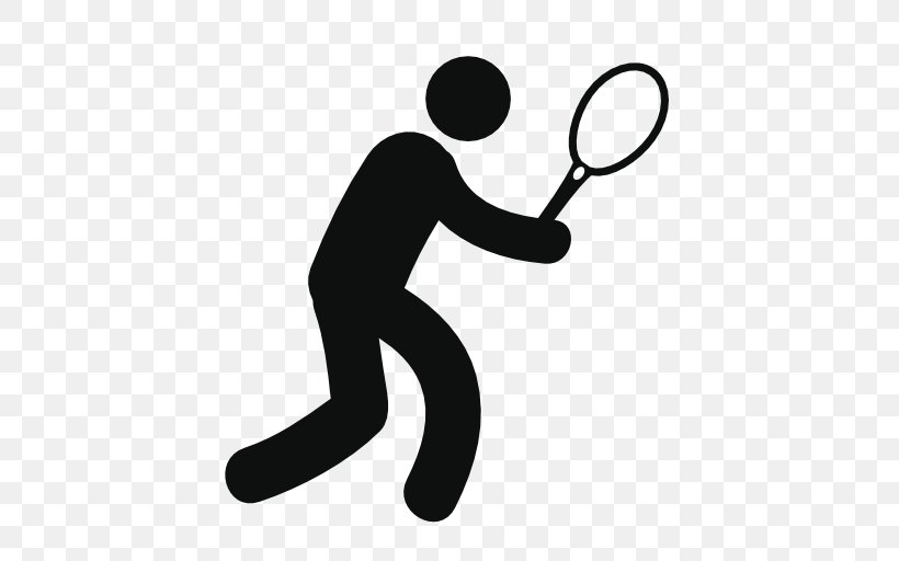 Tennis Centre Racket Sport, PNG, 512x512px, Tennis, Ace, Area, Arm, Black And White Download Free