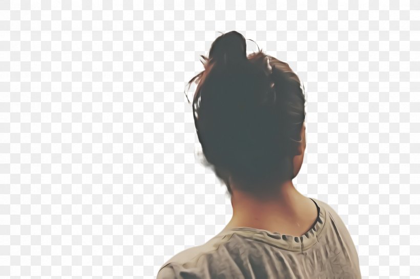 Girl Cartoon, PNG, 2448x1632px, Girl, Back, Black Hair, Brown, Bun Download Free