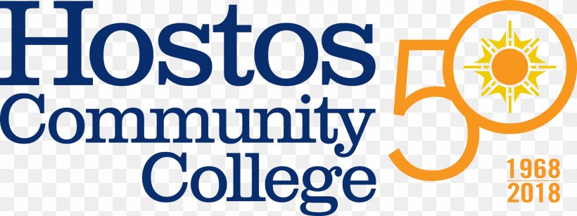 Hostos Community College Hostos Center For The Arts & Culture City University Of New York LaGuardia Community College Lehman College, PNG, 2484x933px, Hostos Community College, Academic Degree, Area, Blue, Brand Download Free