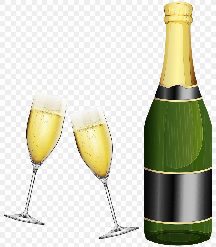 Champagne, PNG, 2631x3000px, Watercolor, Beer Bottle, Beer Glassware, Bottle, Champagne Download Free