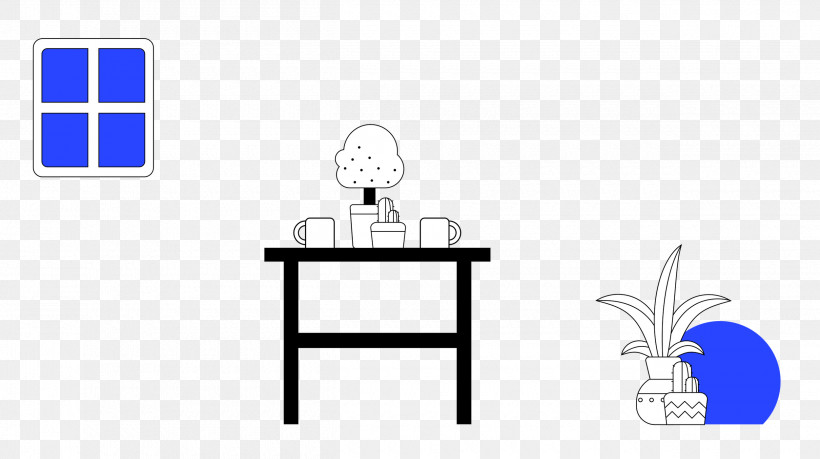 Home Office, PNG, 2500x1401px, Home Office, Cartoon, Furniture, Geometry, Line Download Free