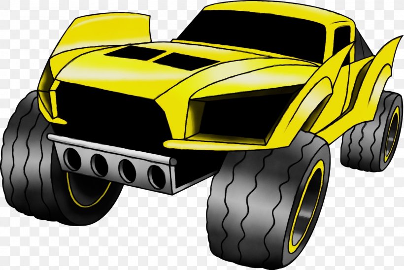 Monster Truck Yellow Vehicle Motor Vehicle Motorsport, PNG, 1600x1071px, Watercolor, Auto Racing, Automotive Design, Car, Monster Truck Download Free