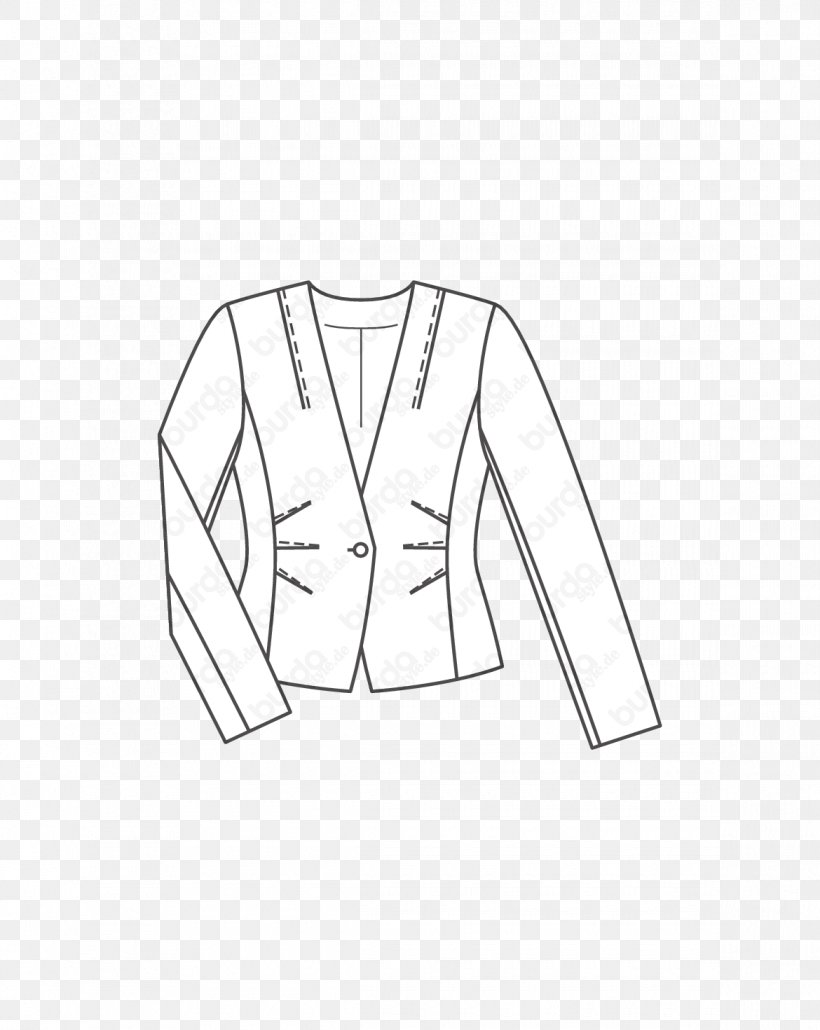Blazer Shoulder Pattern Fashion Sleeve, PNG, 1170x1470px, Blazer, Black, Black And White, Brand, Burda Style Download Free