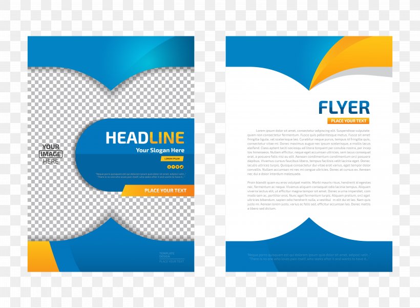 Flyer Template Png 6250x45px Flyer Advertising Blue Brand Brochure Download Free