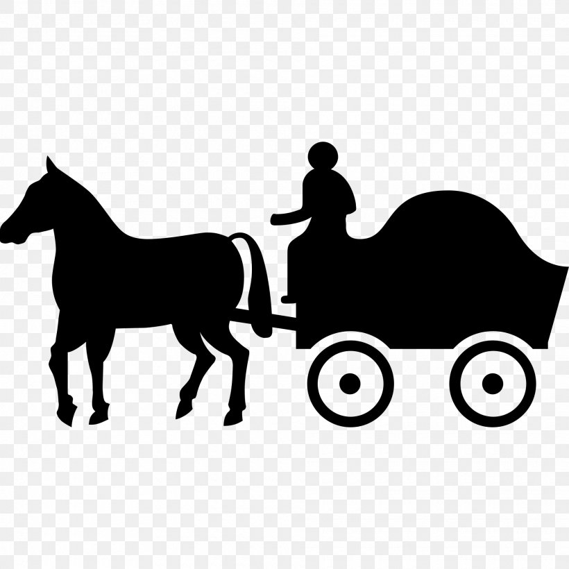 Horse And Buggy Carriage Horse-drawn Vehicle Wagon, PNG, 1920x1920px, Horse, Black, Black And White, Bridle, Carriage Download Free