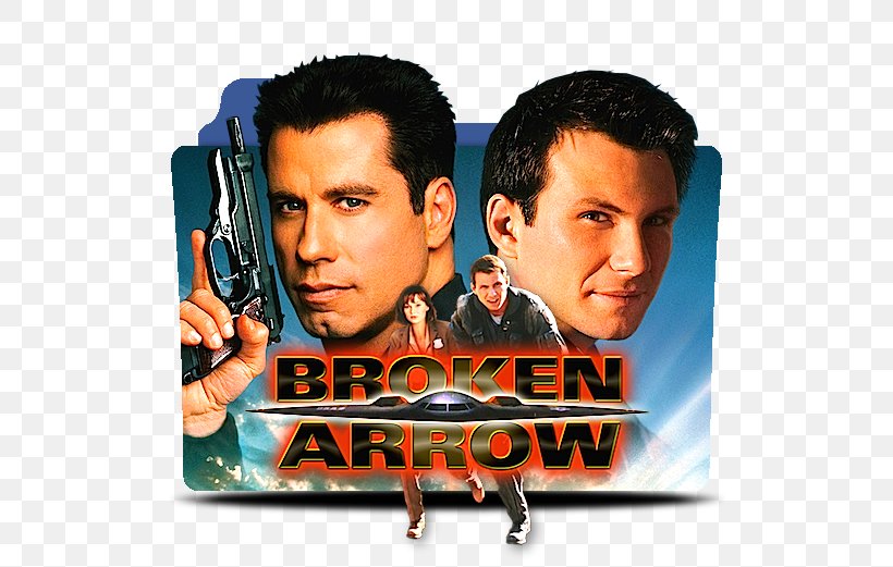 John Travolta Broken Arrow Samantha Mathis Maj. Vic 'Deak' Deakins Film, PNG, 512x521px, 1996, John Travolta, Album Cover, Broken Arrow, Christian Slater Download Free