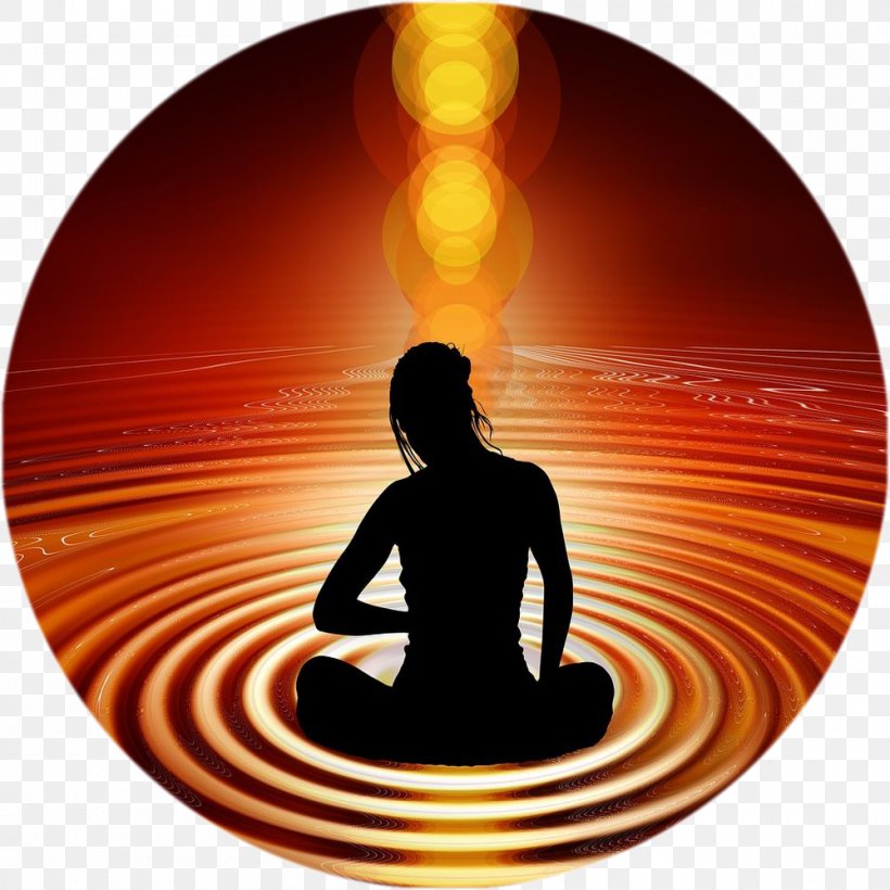 Meditation Silhouette Circle, PNG, 1000x1000px, Meditation, Heat, Silhouette Download Free
