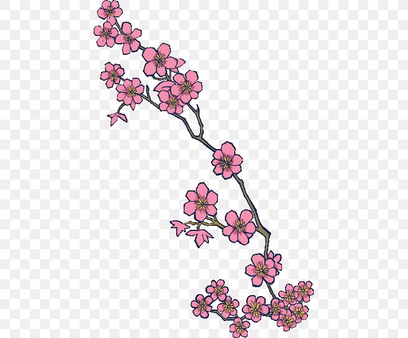 Cherry Blossom Tattoo Flash Irezumi, PNG, 443x678px, Cherry Blossom ...