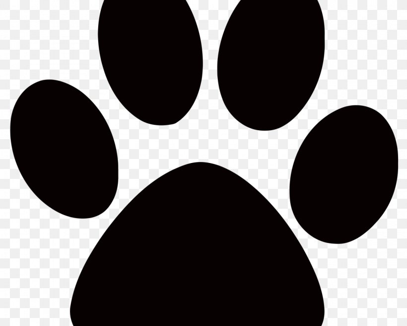 Dog Paw Clip Art Vector Graphics Cat, PNG, 1280x1024px, Dog, Black, Black And White, Cat, Decal Download Free