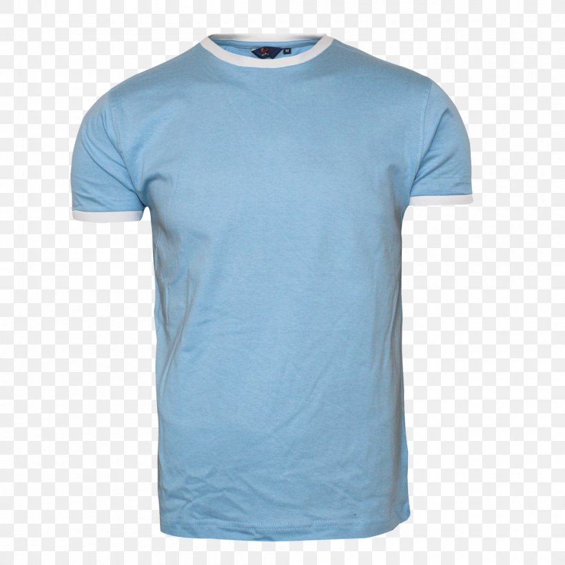 T-shirt Neck Product, PNG, 1000x1000px, Tshirt, Active Shirt, Azure, Blue, Electric Blue Download Free