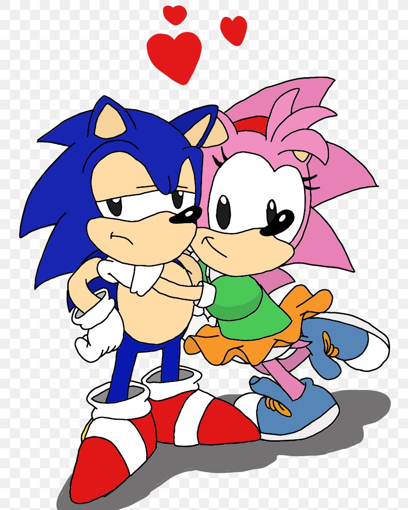Sonic & Sega All-Stars Racing Sonic & Knuckles Amy Rose Sonic The Hedgehog Sonic CD, PNG, 768x1024px, Watercolor, Cartoon, Flower, Frame, Heart Download Free