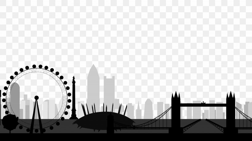 Big Ben Tower Bridge River Thames City Of London Clip Art, PNG, 8000x4500px, Big Ben, Arch, Black And White, Bridge, City Download Free