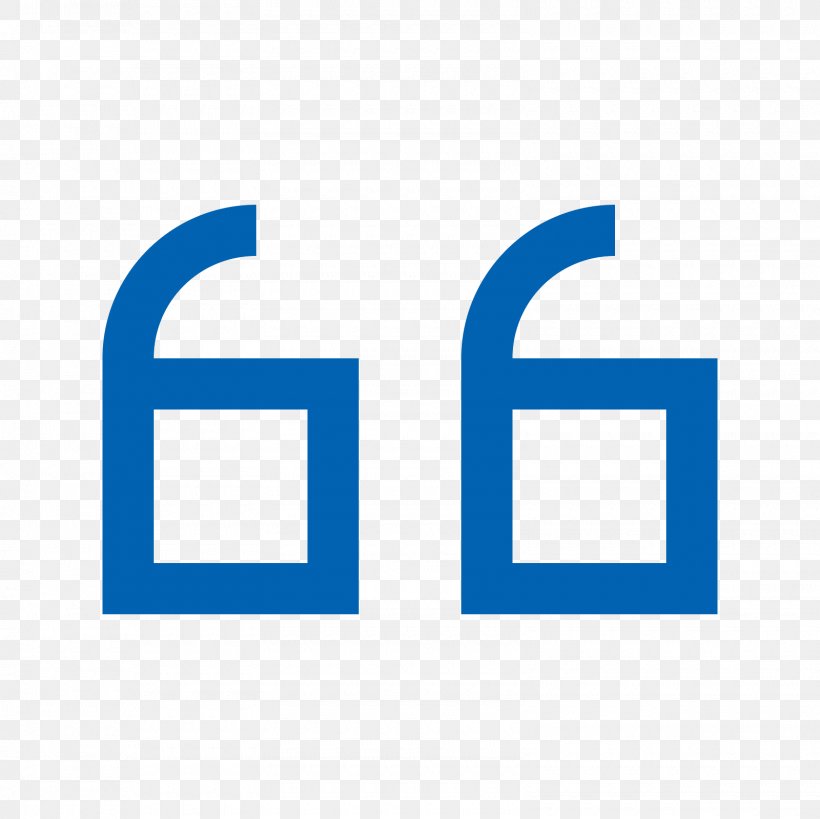 Quotation Mark Font, PNG, 1600x1600px, Quotation, Area, Blue, Brand, Logo Download Free