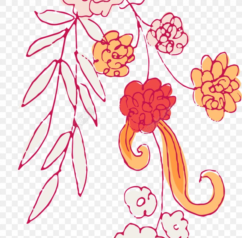Floral Design Graphic Design Illustration Image, PNG, 1024x1009px, Floral Design, Botany, Cartoon, Cut Flowers, Designer Download Free