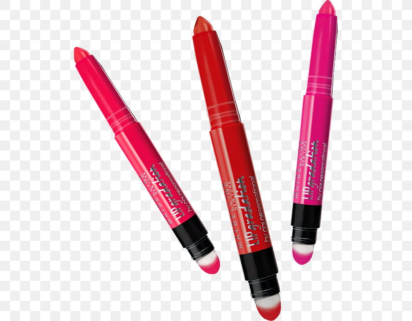 Lipstick Maybelline Color Gradient Ombré, PNG, 525x640px, Lipstick, Color, Color Gradient, Cosmetics, Eye Liner Download Free