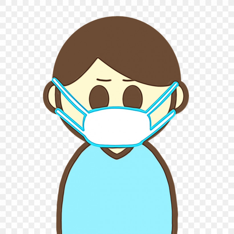 Respirator Health Bandage Common Cold, PNG, 1200x1200px, Watercolor, Bandage, Cartoon, Common Cold, Flu Download Free