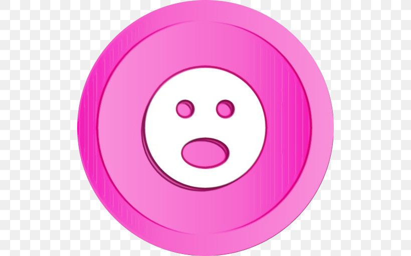 Smiley Pink M Cartoon, PNG, 512x512px, Watercolor, Cartoon, Paint, Pink M, Smiley Download Free